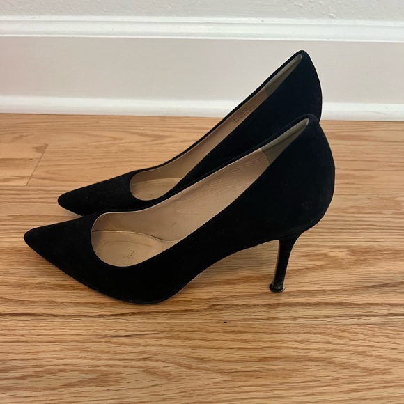 J.crew suede heels, black, size 7 - Picture 2 of 6
